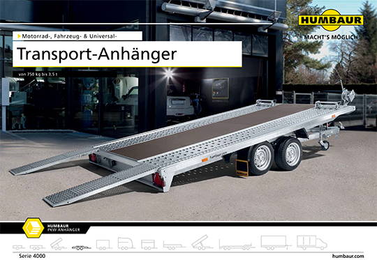 Prospekt Humbaur Fahrzeugtransport