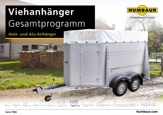 Prospekt Humbaur Viehtransporter